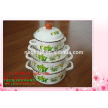 China 3pcs enamel pot sets kitchenware